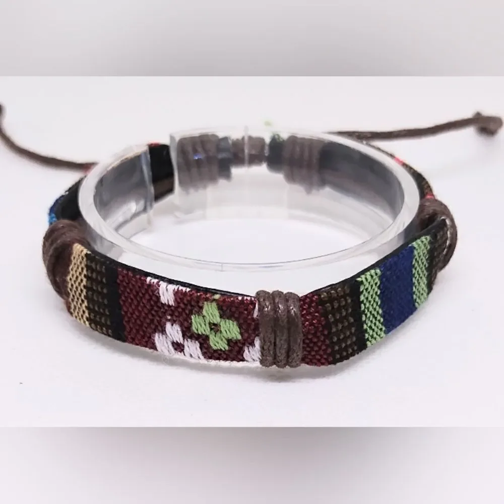 Men's bracelet striped punk‎ new e33